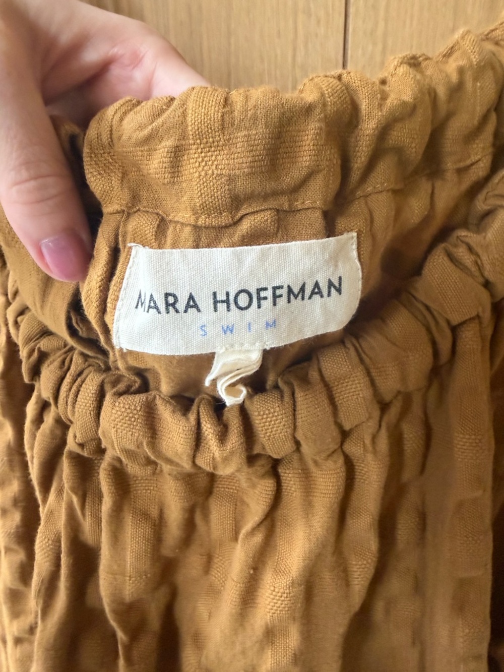 Mara Hoffman Swim Lexi Woven Cotton Dress Mustard Size Small - Picture 11 of 11